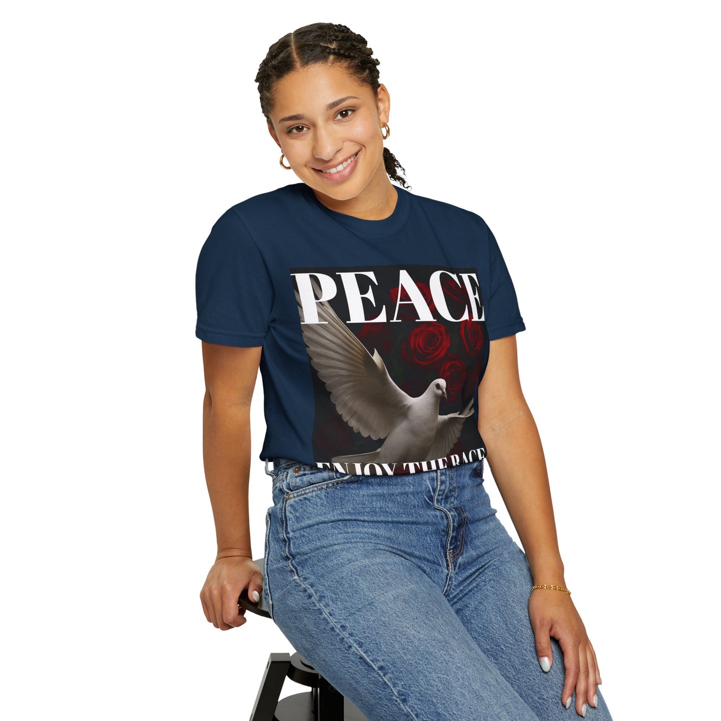 Peace & Inspiration Graphic T-Shirt, Unisex Tee for Dreamers, Motivational Apparel, Gift for Spiritual Seekers, Casual Wear