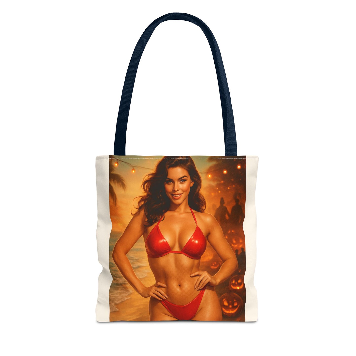 Spooky Beach Vibes Tote Bag, Halloween Beach Bag, Summer Tote, Fun Halloween Gift, Fashionable Carryall