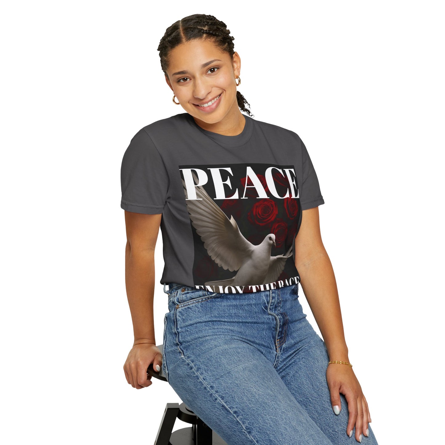 Peace & Inspiration Graphic T-Shirt, Unisex Tee for Dreamers, Motivational Apparel, Gift for Spiritual Seekers, Casual Wear