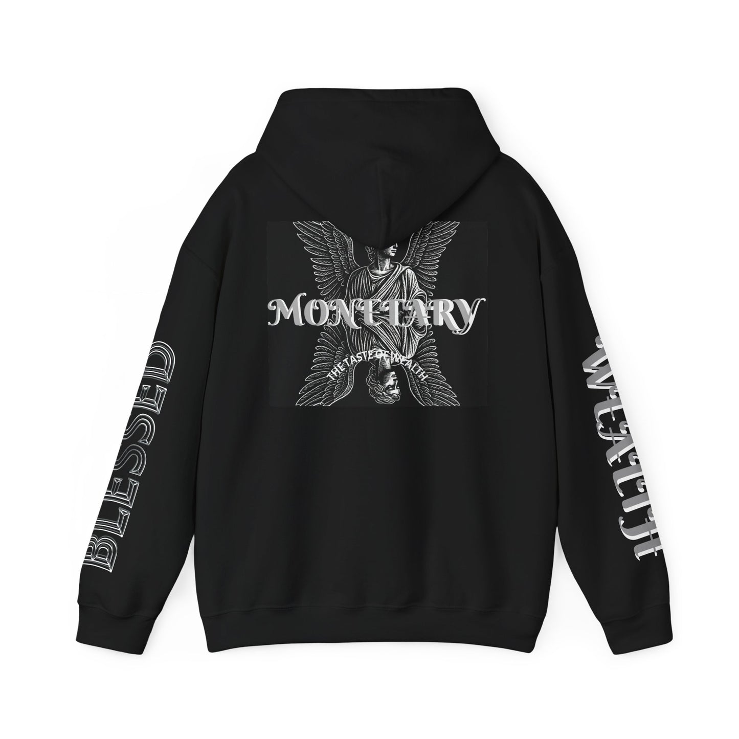 Monetary Design Sweatshirt - Unisex Heavy Blend Hoodie, Graphic Hooded Sweatshirt, Casual Streetwear, Gifts for Her, Cozy Layering