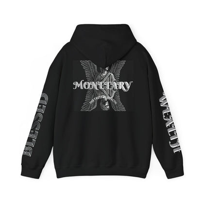 Monetary Design Sweatshirt - Unisex Heavy Blend Hoodie, Graphic Hooded Sweatshirt, Casual Streetwear, Gifts for Her, Cozy Layering