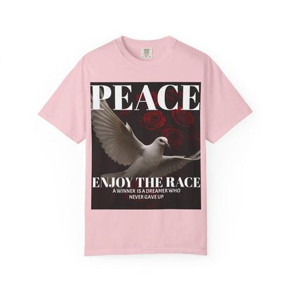 Peace & Inspiration Graphic T-Shirt, Unisex Tee for Dreamers, Motivational Apparel, Gift for Spiritual Seekers, Casual Wear
