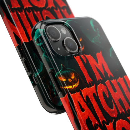 Spooky Tough Phone Cases: Halloween Gift, Horror Vibes, Protective Cases, Unique Phone Accessories, Gifting for Friends