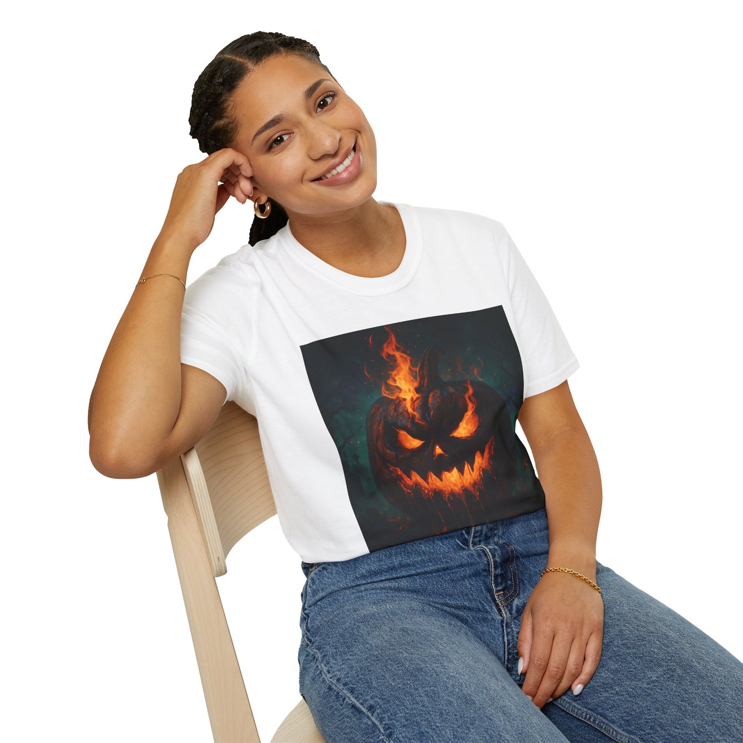 Unisex Halloween T-Shirt, Spooky Graphic Tee, Trick or Treat Shirt, Fall wardrobe essential, Perfect for Halloween parties