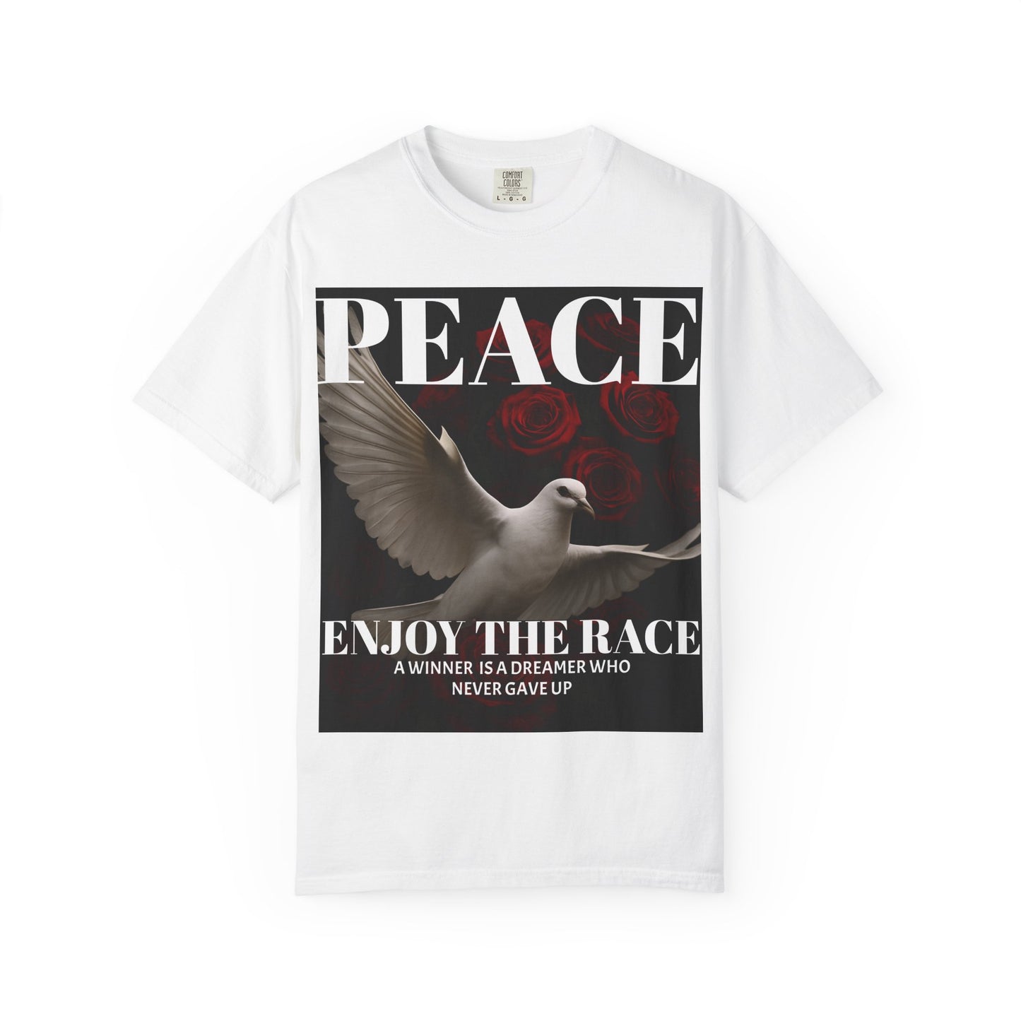 Peace & Inspiration Graphic T-Shirt, Unisex Tee for Dreamers, Motivational Apparel, Gift for Spiritual Seekers, Casual Wear