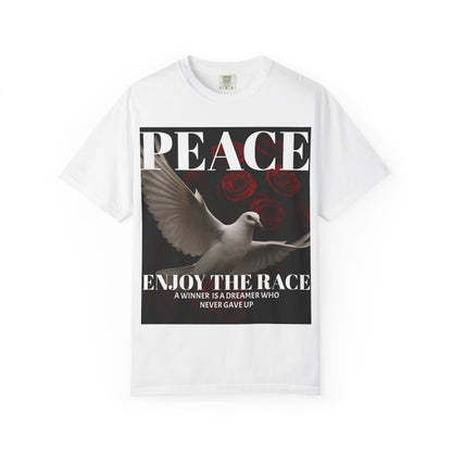 Peace & Inspiration Graphic T-Shirt, Unisex Tee for Dreamers, Motivational Apparel, Gift for Spiritual Seekers, Casual Wear