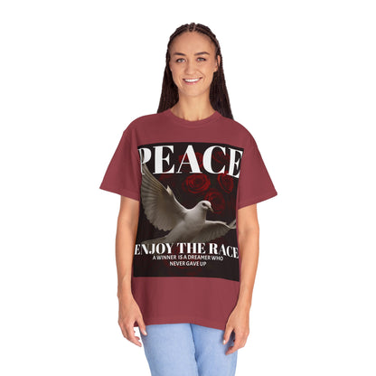 Peace & Inspiration Graphic T-Shirt, Unisex Tee for Dreamers, Motivational Apparel, Gift for Spiritual Seekers, Casual Wear
