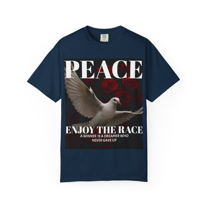 Peace & Inspiration Graphic T-Shirt, Unisex Tee for Dreamers, Motivational Apparel, Gift for Spiritual Seekers, Casual Wear