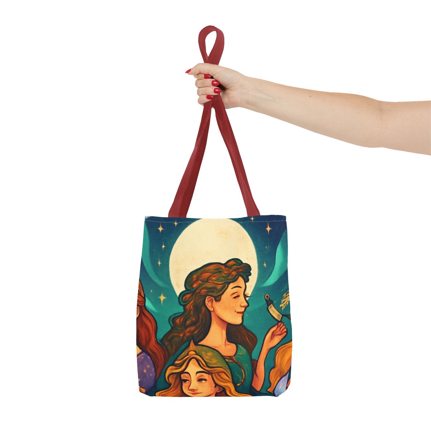 Mystical Journey Tote Bag - Stylish, Artful Carry-All for Everyday, Festivals, and Gift Giving