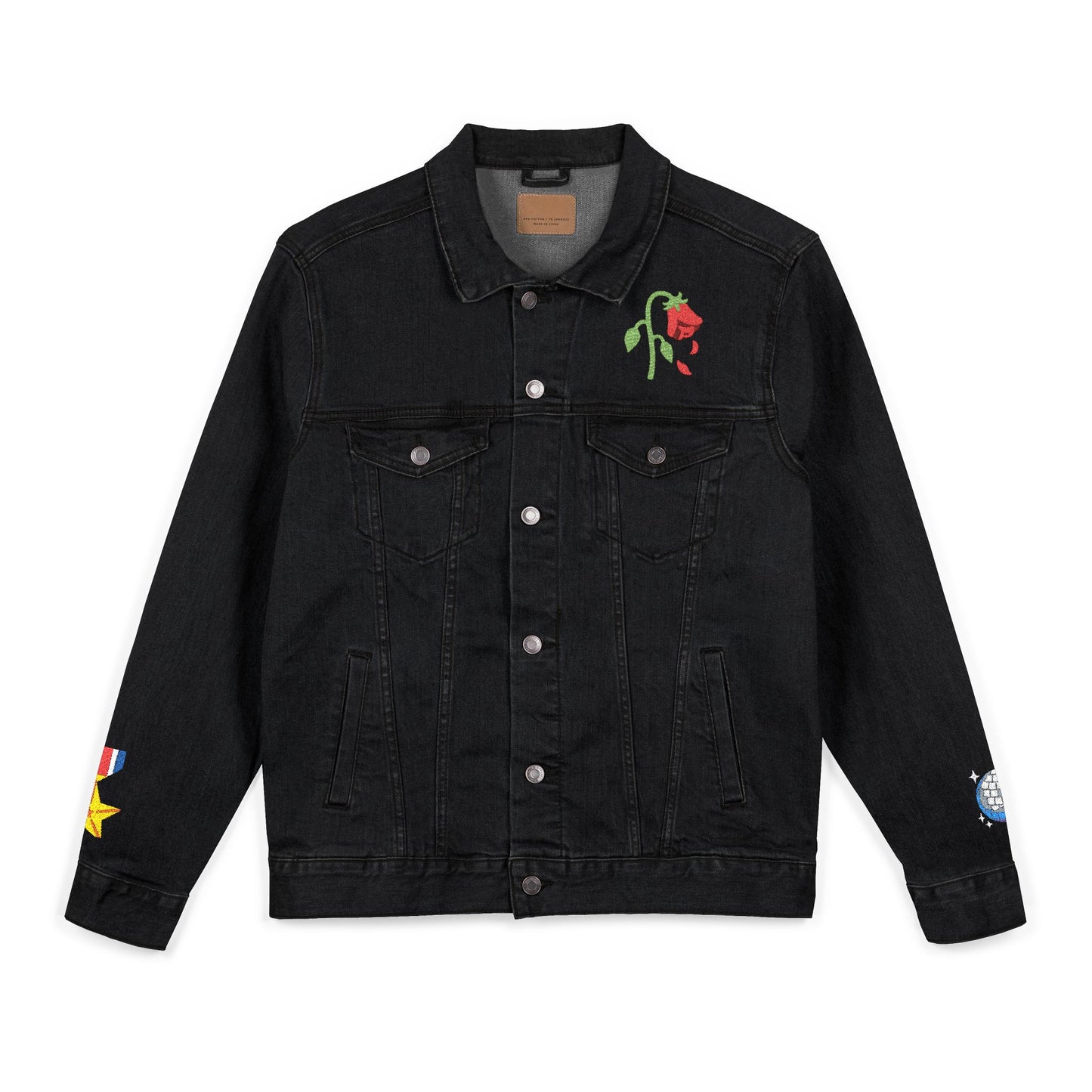 Chic Embroidered Denim Jacket, Unisex Casual Outerwear, Trendy Summer Layering, Unique Gift for Her/Him, Perfect for Festivals and [...]