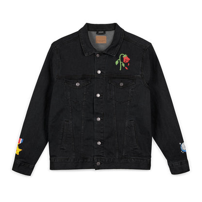 Chic Embroidered Denim Jacket, Unisex Casual Outerwear, Trendy Summer Layering, Unique Gift for Her/Him, Perfect for Festivals and [...]