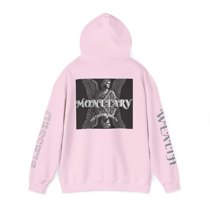 Monetary Design Sweatshirt - Unisex Heavy Blend Hoodie, Graphic Hooded Sweatshirt, Casual Streetwear, Gifts for Her, Cozy Layering