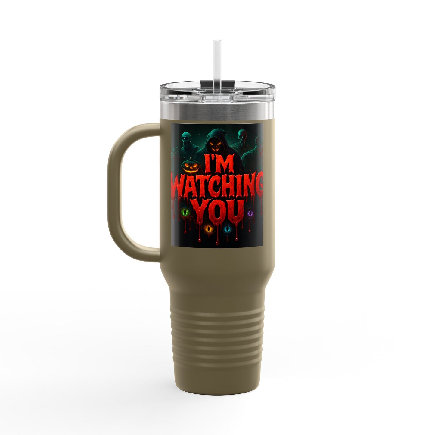 Stylish Insulated Travel Mug, 40oz | Perfect for Coffee Lovers, Hot Drinks, Unique Gift, Halloween Decor, Personalized Mug
