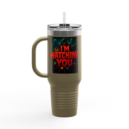 Stylish Insulated Travel Mug, 40oz | Perfect for Coffee Lovers, Hot Drinks, Unique Gift, Halloween Decor, Personalized Mug