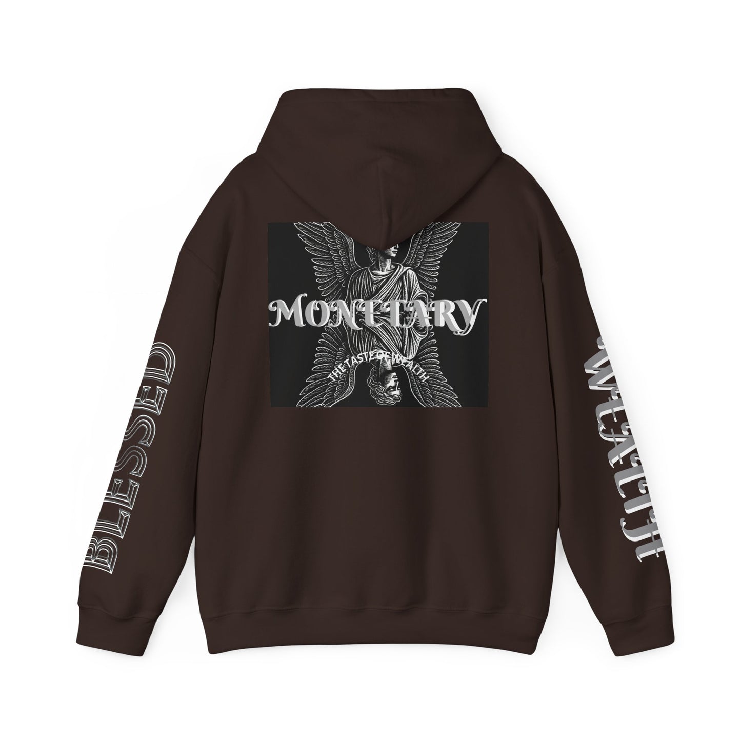 Monetary Design Sweatshirt - Unisex Heavy Blend Hoodie, Graphic Hooded Sweatshirt, Casual Streetwear, Gifts for Her, Cozy Layering