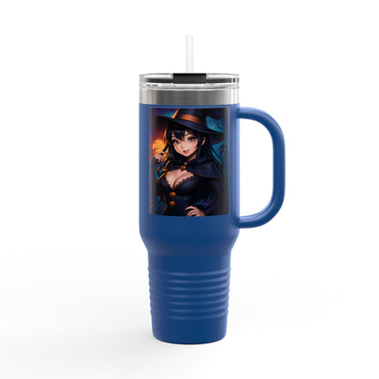 Magical Insulated Travel Mug, 40oz - Perfect for Hot Beverages, Witch Themed Mug, Coffee Tumbler, Gifts for Halloween & Autumn