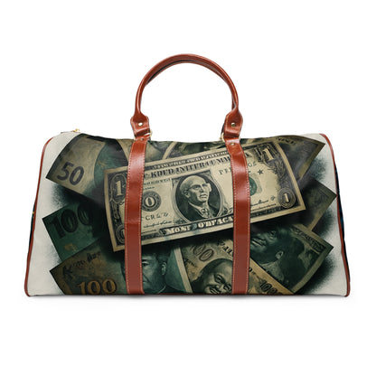 Money Design Waterproof Travel Bag - Stylish Duffle for Adventurers, Weekenders, & Travelers, Perfect Gift for Him or Her, Vacation [...]