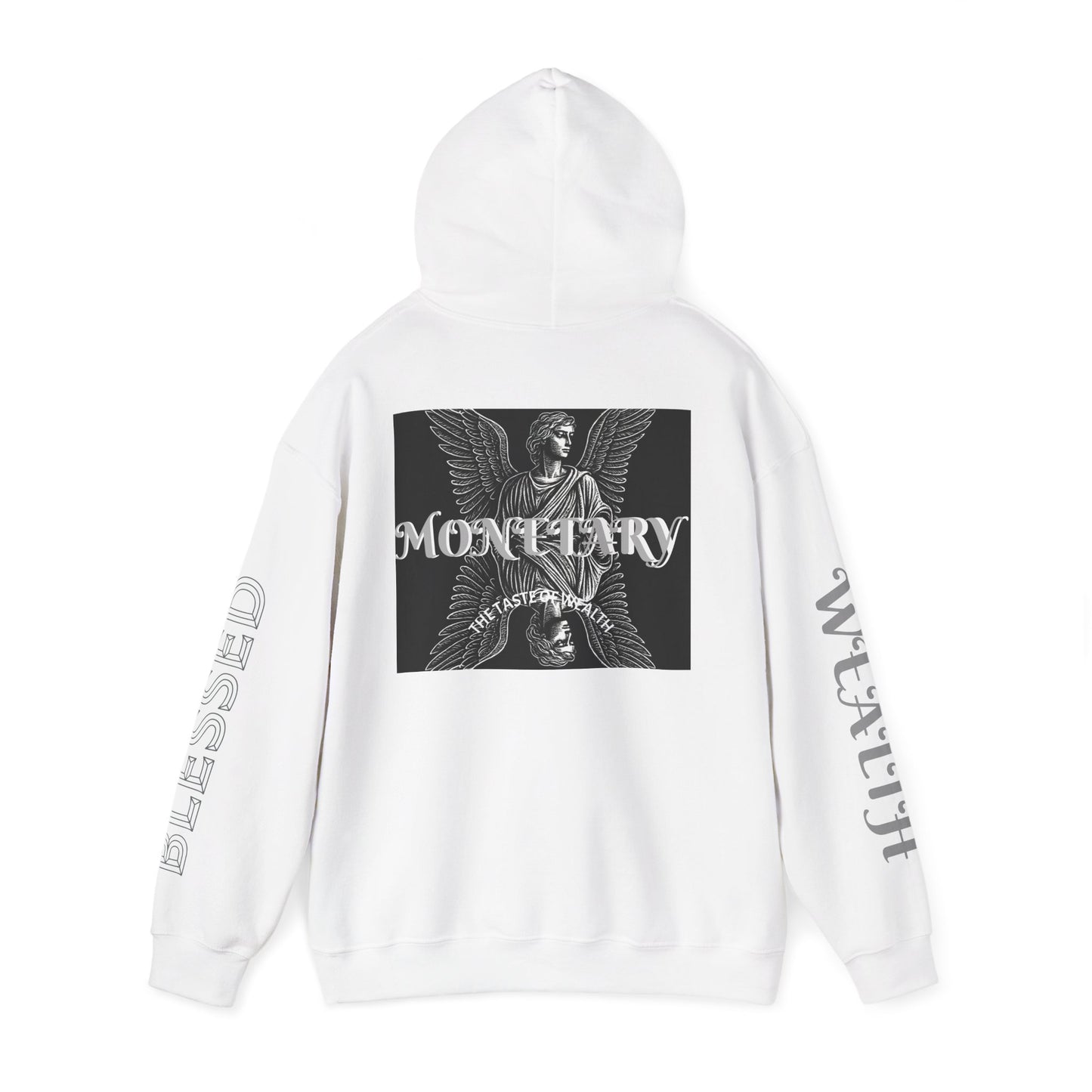 Monetary Design Sweatshirt - Unisex Heavy Blend Hoodie, Graphic Hooded Sweatshirt, Casual Streetwear, Gifts for Her, Cozy Layering