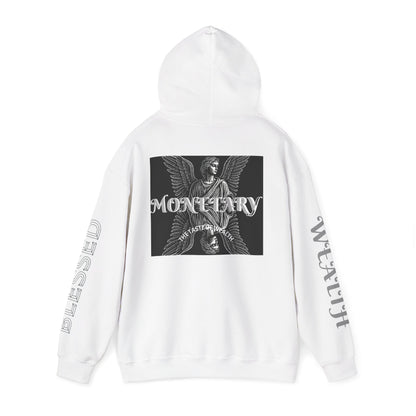 Monetary Design Sweatshirt - Unisex Heavy Blend Hoodie, Graphic Hooded Sweatshirt, Casual Streetwear, Gifts for Her, Cozy Layering