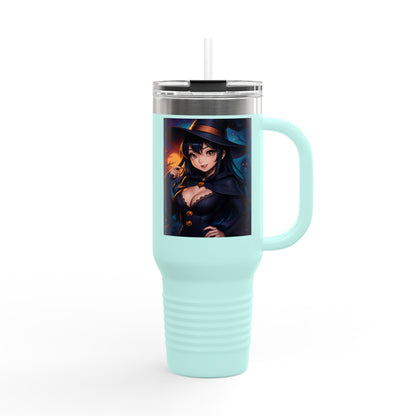 Magical Insulated Travel Mug, 40oz - Perfect for Hot Beverages, Witch Themed Mug, Coffee Tumbler, Gifts for Halloween & Autumn