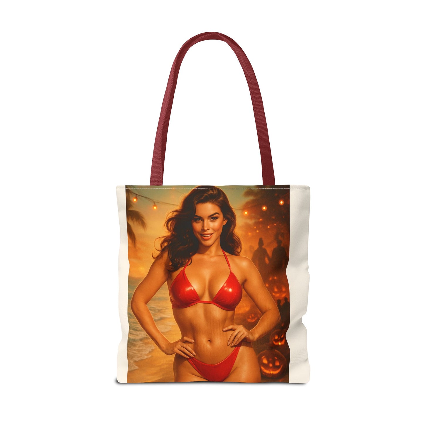 Spooky Beach Vibes Tote Bag, Halloween Beach Bag, Summer Tote, Fun Halloween Gift, Fashionable Carryall