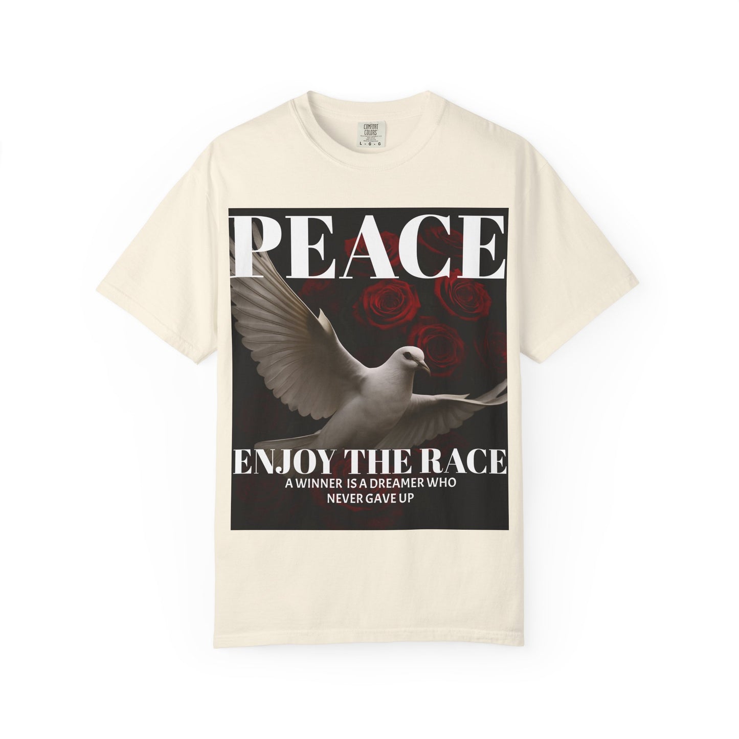 Peace & Inspiration Graphic T-Shirt, Unisex Tee for Dreamers, Motivational Apparel, Gift for Spiritual Seekers, Casual Wear