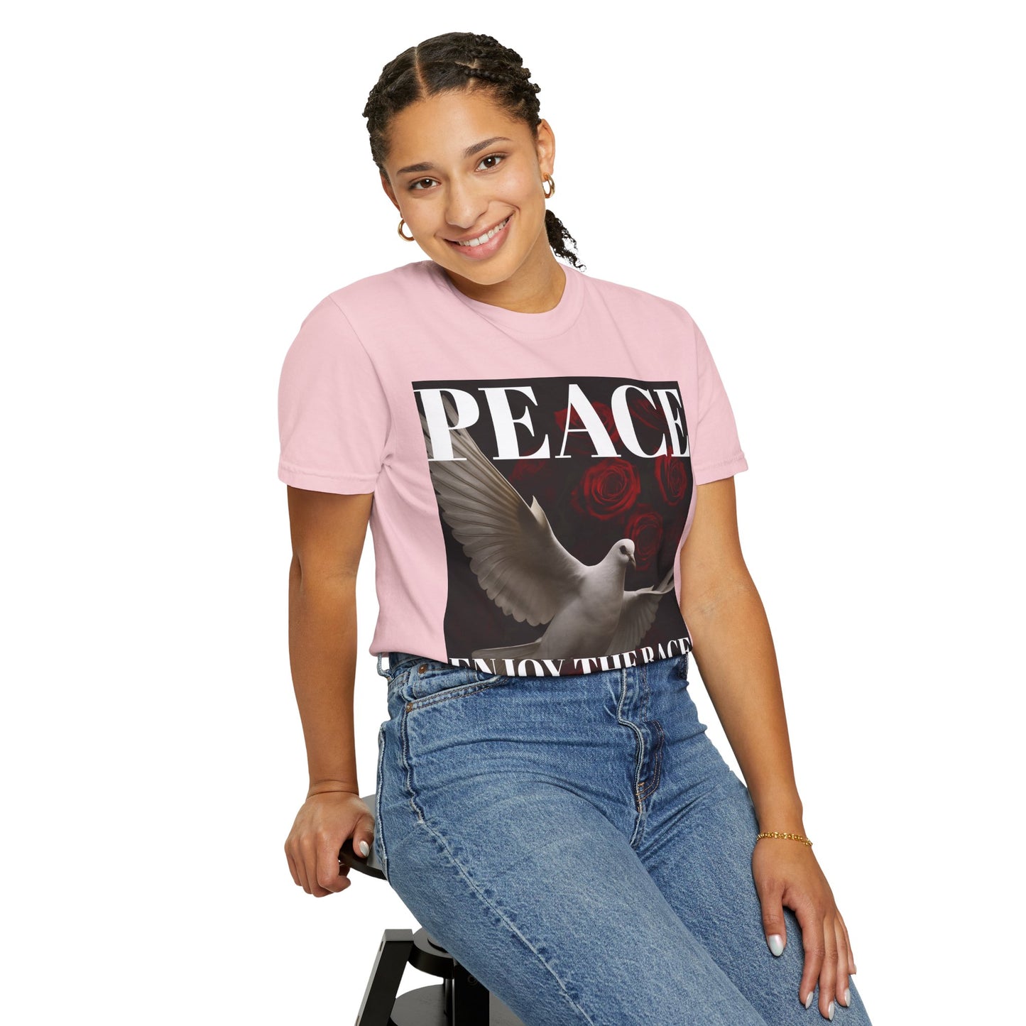 Peace & Inspiration Graphic T-Shirt, Unisex Tee for Dreamers, Motivational Apparel, Gift for Spiritual Seekers, Casual Wear