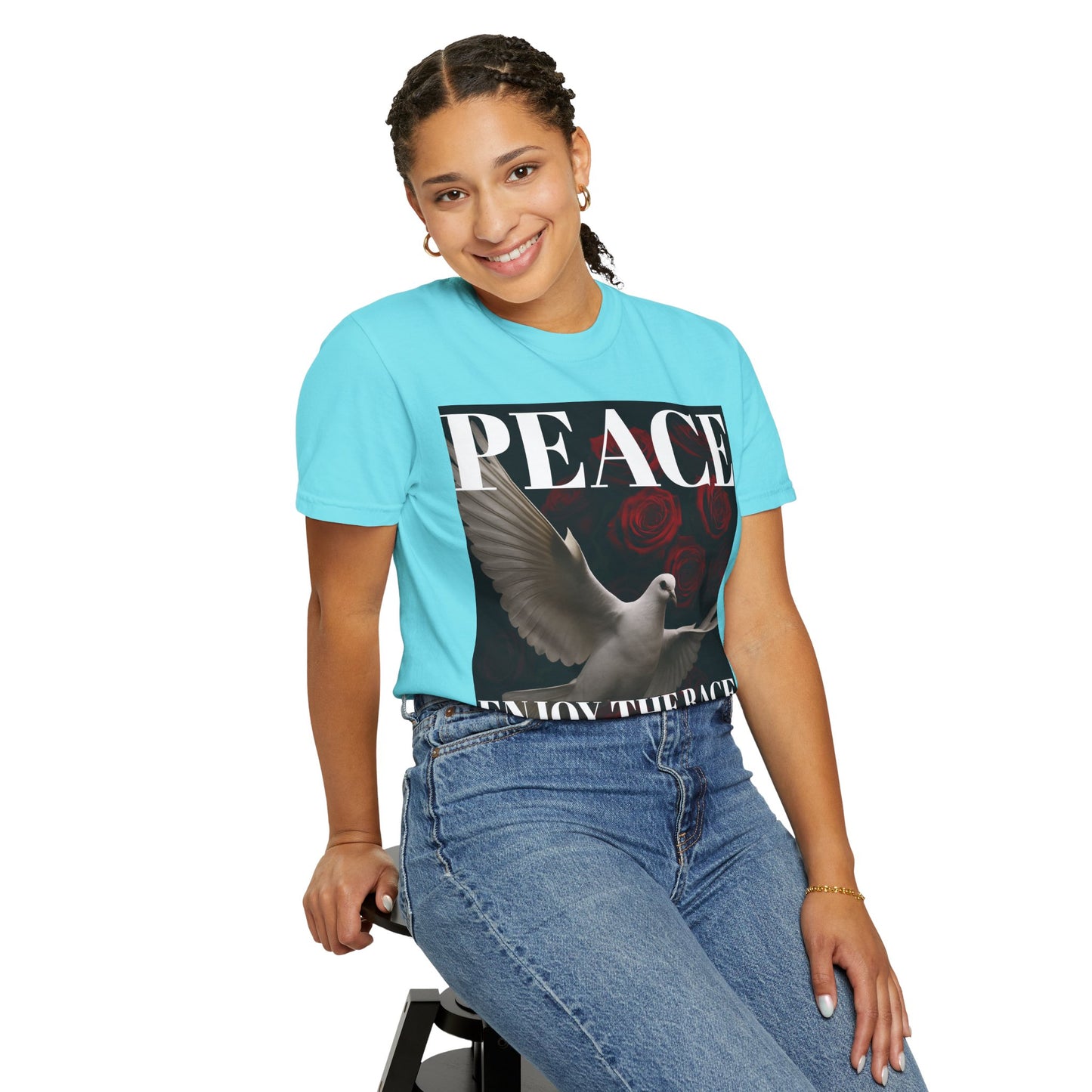 Peace & Inspiration Graphic T-Shirt, Unisex Tee for Dreamers, Motivational Apparel, Gift for Spiritual Seekers, Casual Wear