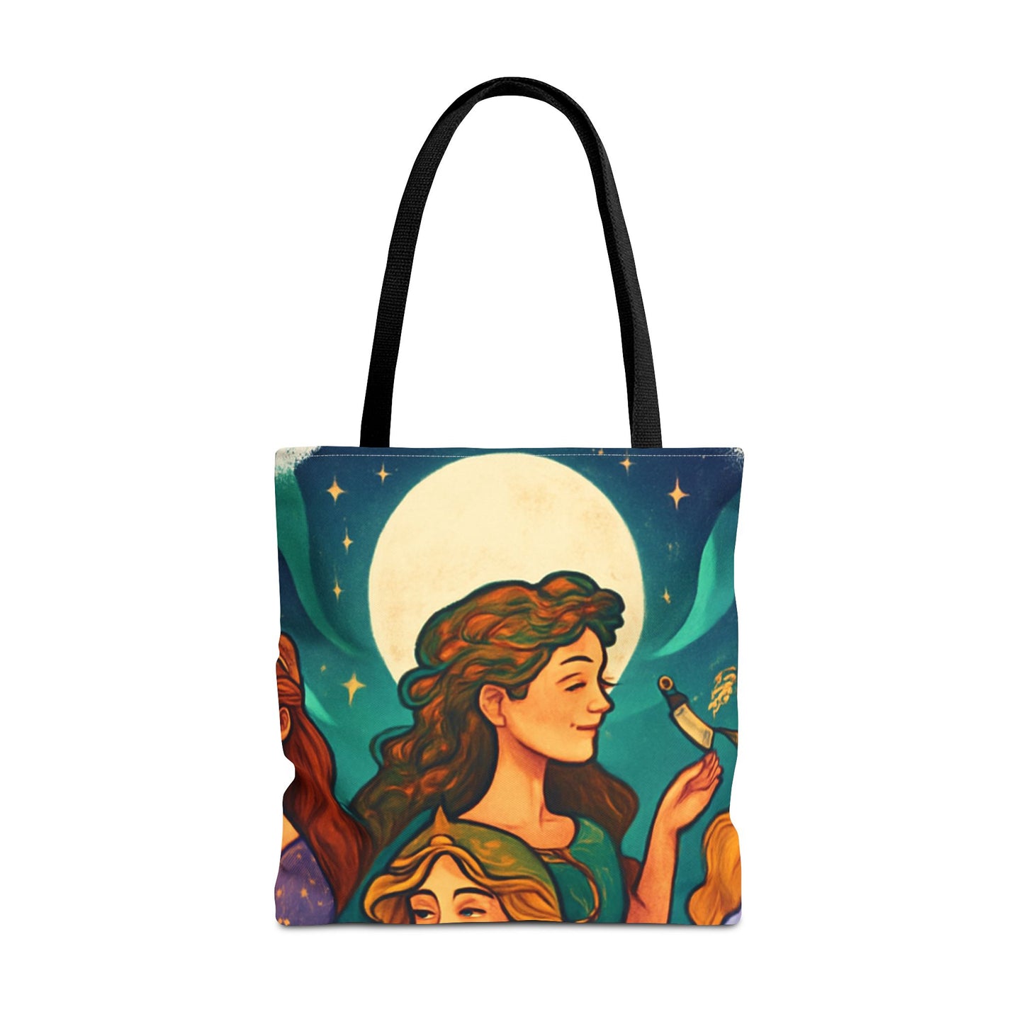 Mystical Journey Tote Bag - Stylish, Artful Carry-All for Everyday, Festivals, and Gift Giving