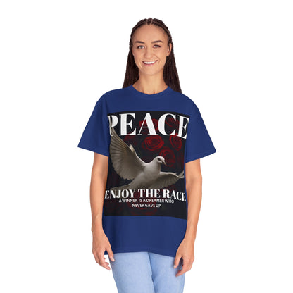 Peace & Inspiration Graphic T-Shirt, Unisex Tee for Dreamers, Motivational Apparel, Gift for Spiritual Seekers, Casual Wear