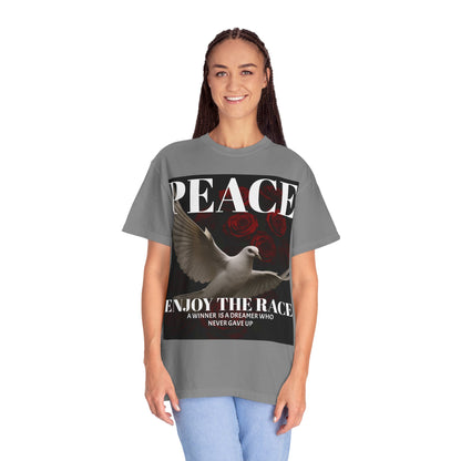 Peace & Inspiration Graphic T-Shirt, Unisex Tee for Dreamers, Motivational Apparel, Gift for Spiritual Seekers, Casual Wear