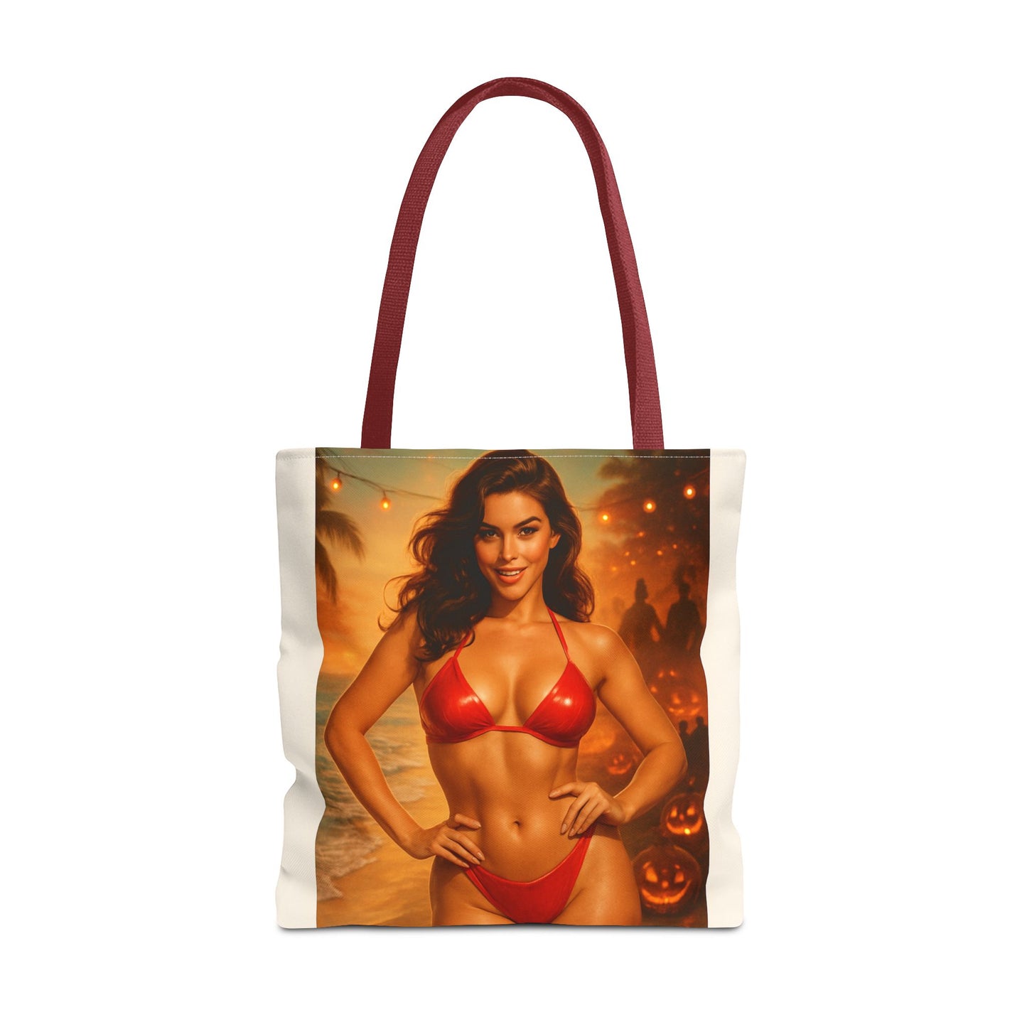 Spooky Beach Vibes Tote Bag, Halloween Beach Bag, Summer Tote, Fun Halloween Gift, Fashionable Carryall