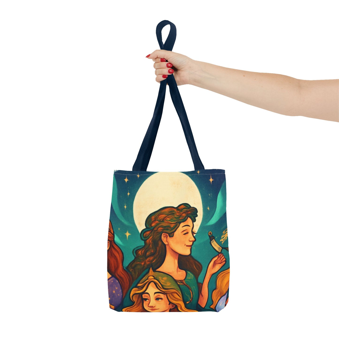 Mystical Journey Tote Bag - Stylish, Artful Carry-All for Everyday, Festivals, and Gift Giving
