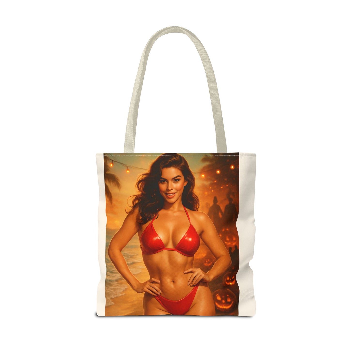 Spooky Beach Vibes Tote Bag, Halloween Beach Bag, Summer Tote, Fun Halloween Gift, Fashionable Carryall
