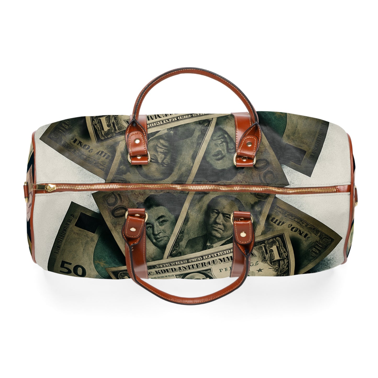 Money Design Waterproof Travel Bag - Stylish Duffle for Adventurers, Weekenders, & Travelers, Perfect Gift for Him or Her, Vacation [...]