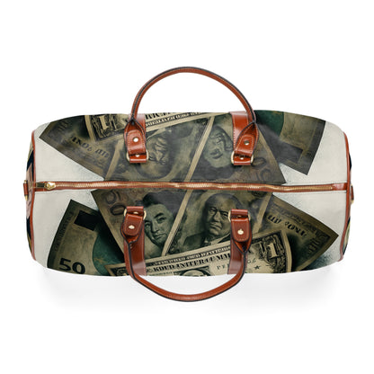 Money Design Waterproof Travel Bag - Stylish Duffle for Adventurers, Weekenders, & Travelers, Perfect Gift for Him or Her, Vacation [...]