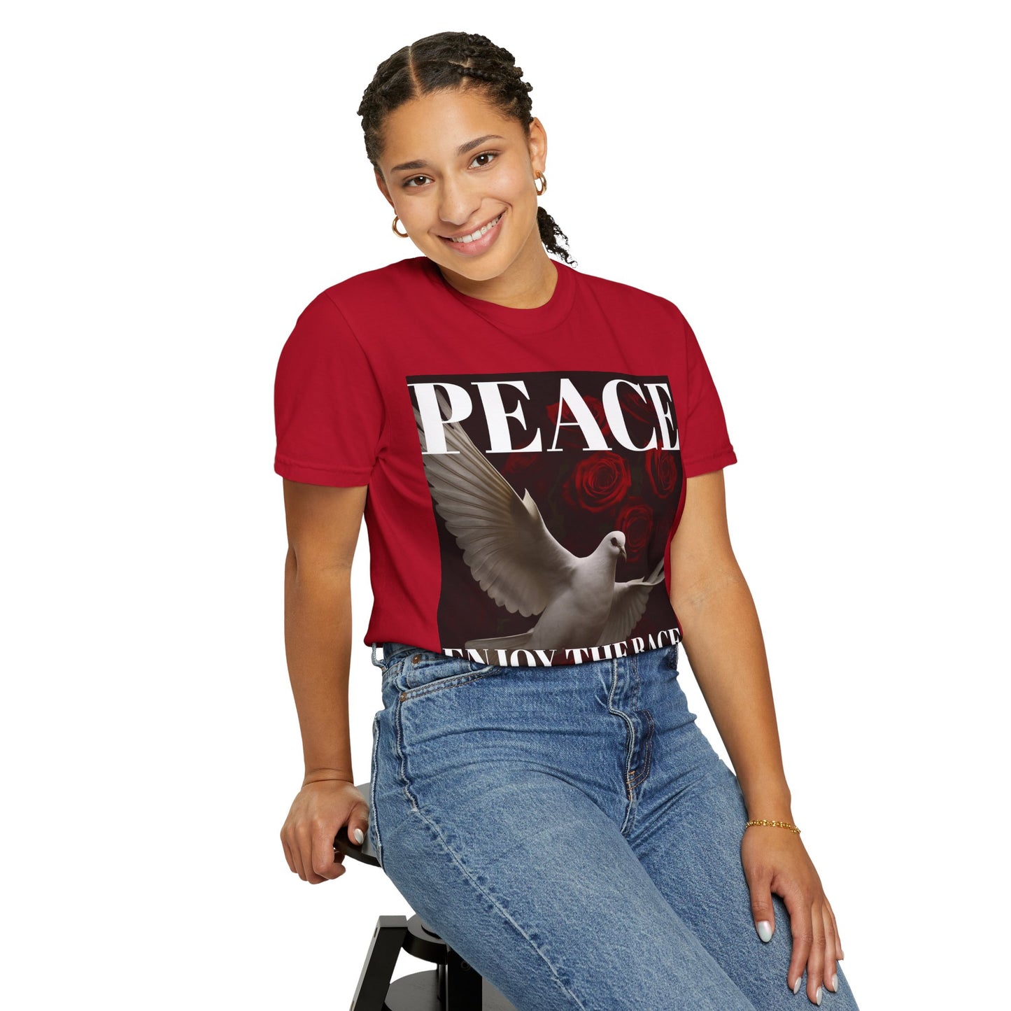 Peace & Inspiration Graphic T-Shirt, Unisex Tee for Dreamers, Motivational Apparel, Gift for Spiritual Seekers, Casual Wear