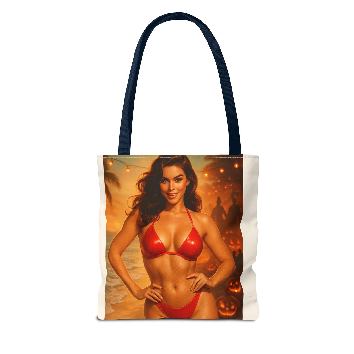 Spooky Beach Vibes Tote Bag, Halloween Beach Bag, Summer Tote, Fun Halloween Gift, Fashionable Carryall