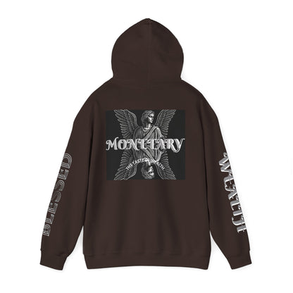 Monetary Design Sweatshirt - Unisex Heavy Blend Hoodie, Graphic Hooded Sweatshirt, Casual Streetwear, Gifts for Her, Cozy Layering