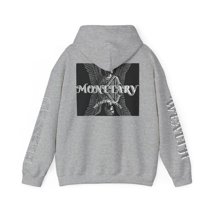 Monetary Design Sweatshirt - Unisex Heavy Blend Hoodie, Graphic Hooded Sweatshirt, Casual Streetwear, Gifts for Her, Cozy Layering