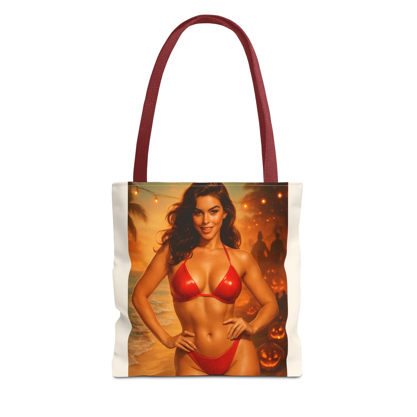 Spooky Beach Vibes Tote Bag, Halloween Beach Bag, Summer Tote, Fun Halloween Gift, Fashionable Carryall