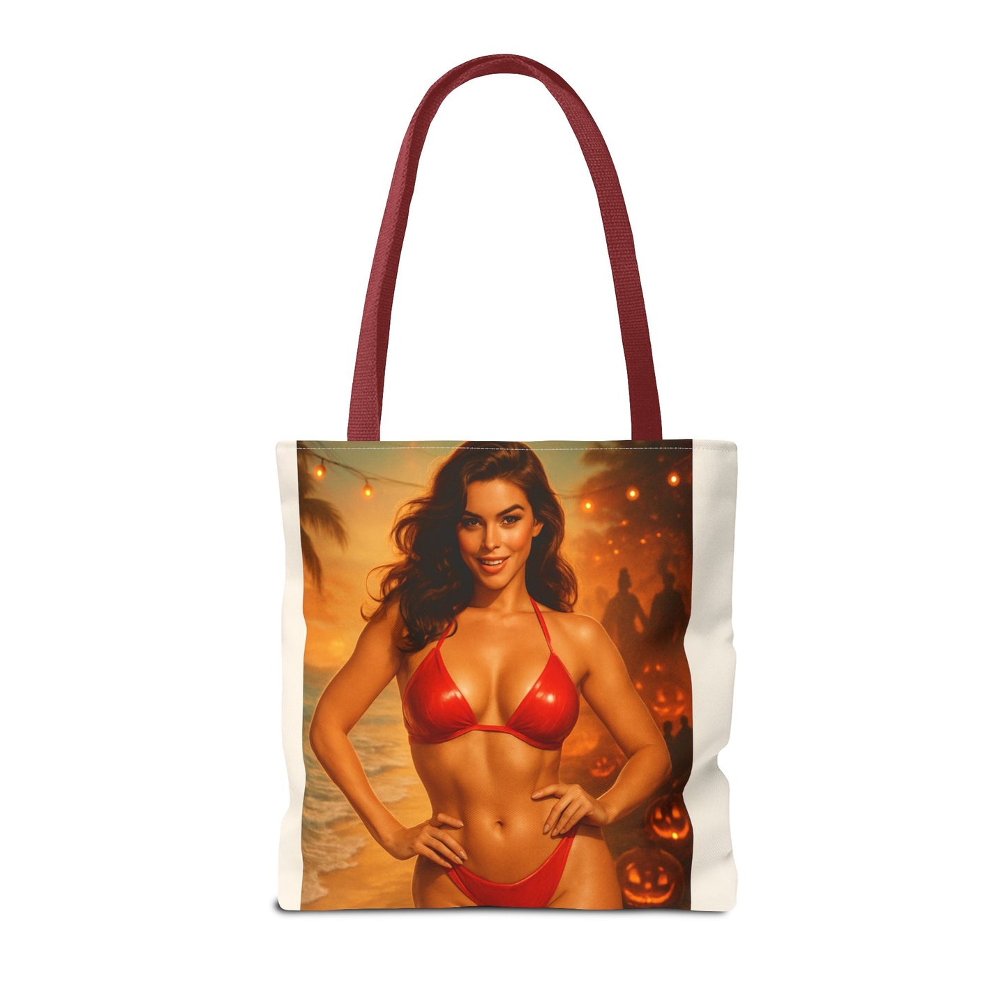 Spooky Beach Vibes Tote Bag, Halloween Beach Bag, Summer Tote, Fun Halloween Gift, Fashionable Carryall
